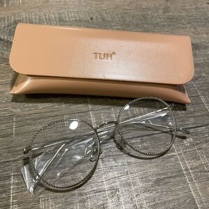 NEW Silver Round Frame Glasses